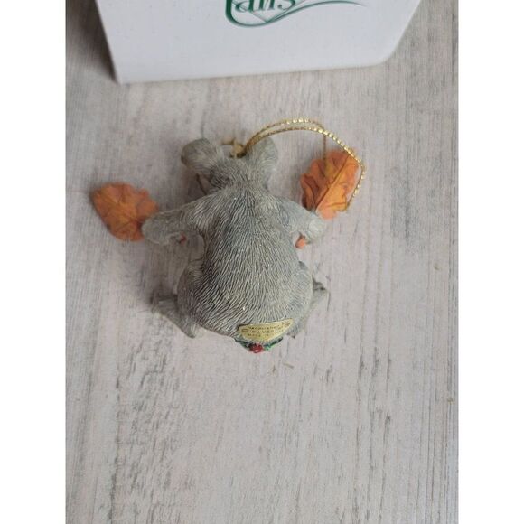 Charming Tails rabbit fall leaf ornament Xmas - Picture 6 of 6